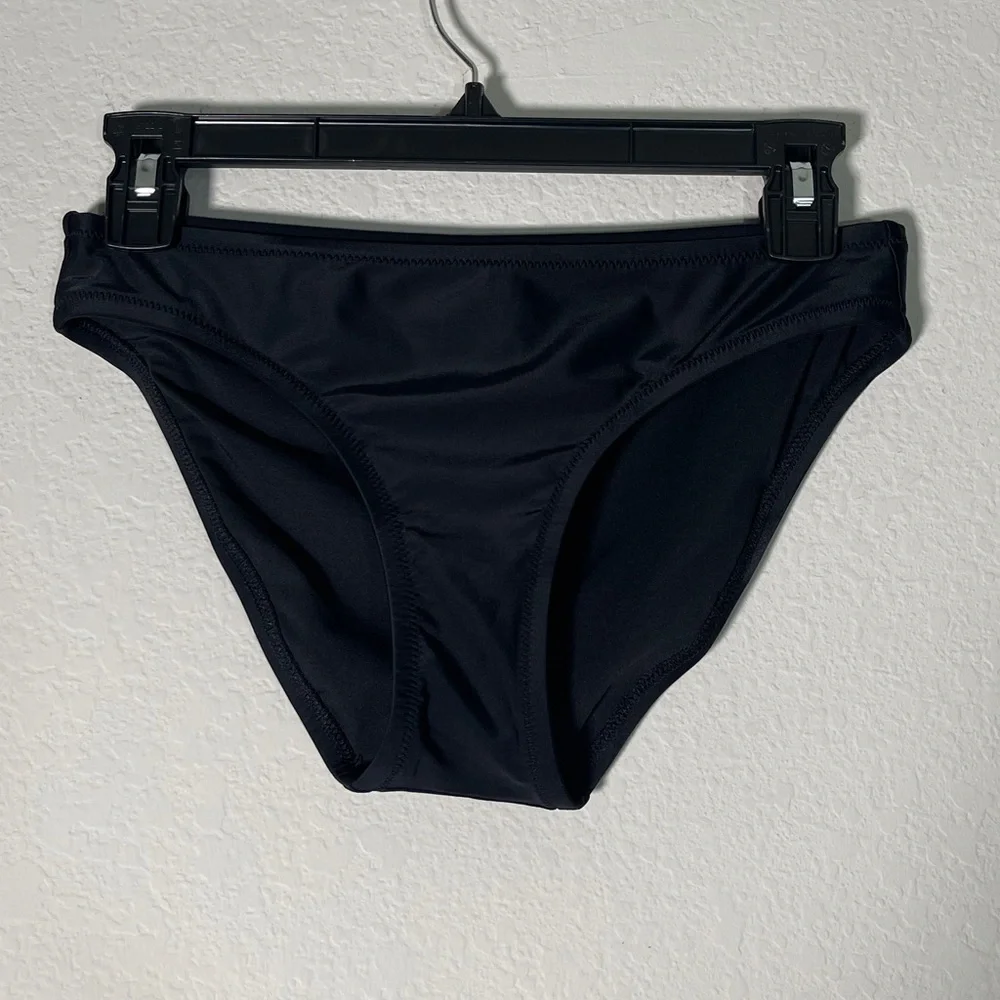 J Crew Fac NWT Solid Bikini Bottom Swim Size XS in Black Swimsuit